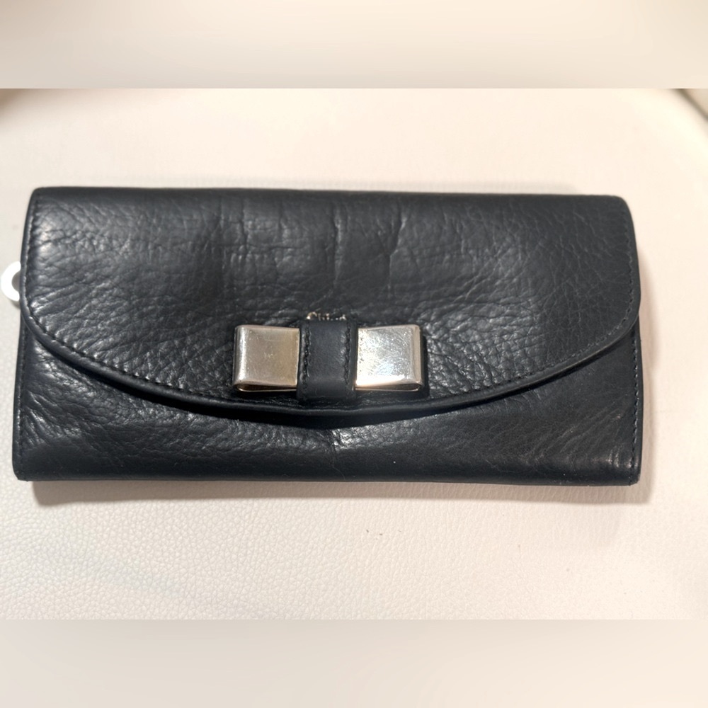 CHLOE Black Long Wallet